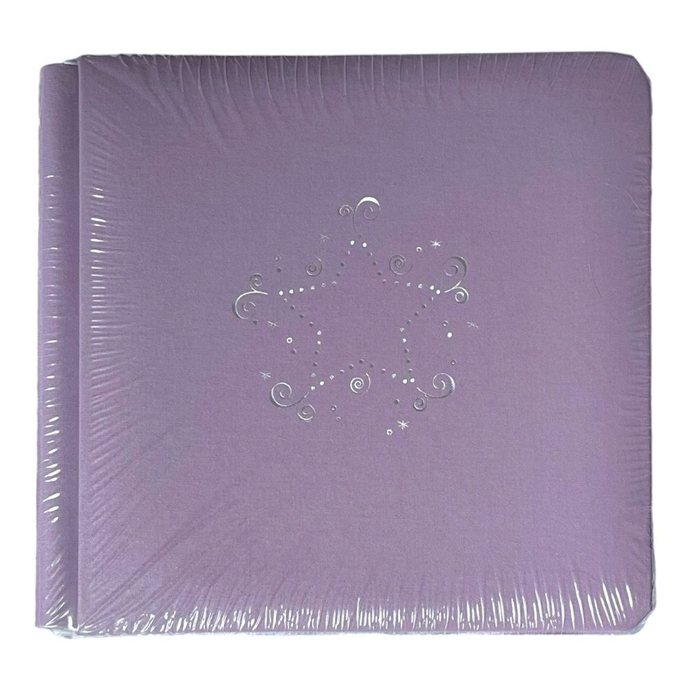 STARDUST Creative Memories 7x7 Album w/Pages NEW Purple Lilac Star Lavender